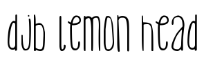 DJB Lemon Head Font Image