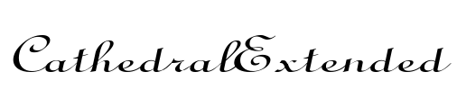 CathedralExtended Font Image