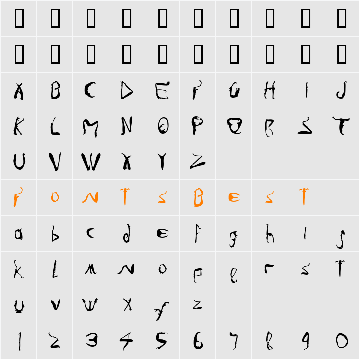 Infestia Character Map