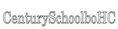 CenturySchoolboHC Font Image