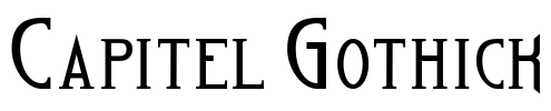 Capitel Gothick Font Image