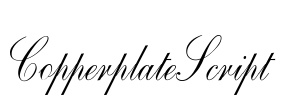 CopperplateScript Font Image