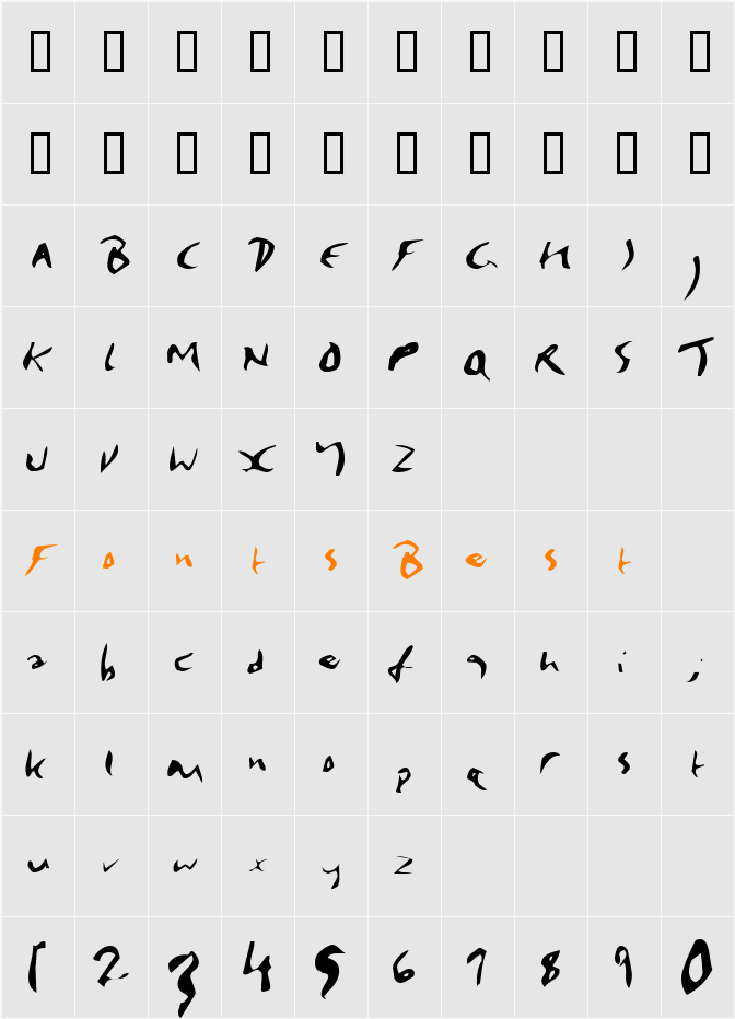 JI-Impair Character Map