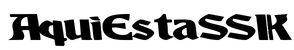 AquiEstaSSK Font Image