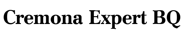 Cremona Expert BQ Font Image