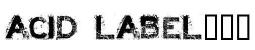 ACID LABEL___ Font Image