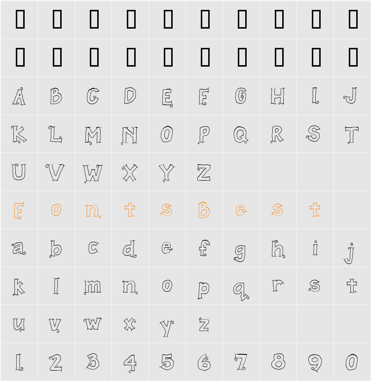 CK Crooked Classic Character Map