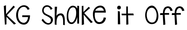 KG Shake it Off Font Image