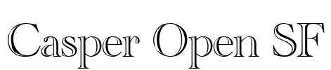 Casper Open SF Font Image