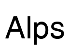 Alps Font Image