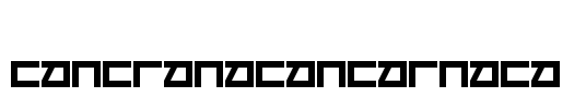 Cancranacancarnaca  Font Image