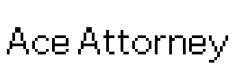 Ace Attorney Font Image