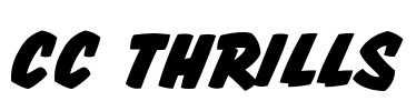 CC Thrills Font Image