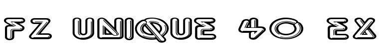 FZ UNIQUE 40 EX Font Image