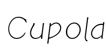 Cupola Font Image