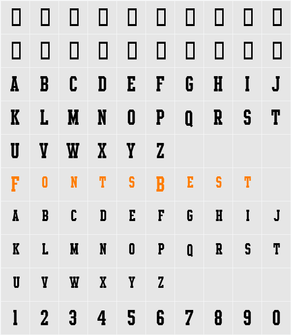 Intramural Small Caps JL Character Map