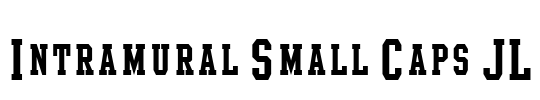 Intramural Small Caps JL Font Image