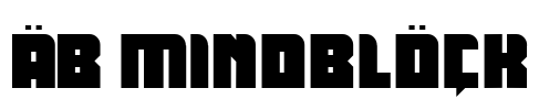 AB Mindblock Font Image