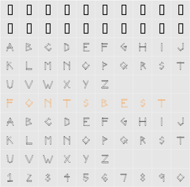 CK Strips Character Map