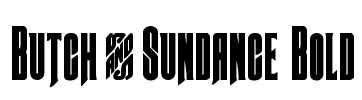 Butch & Sundance Bold Font Image