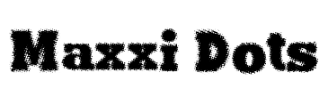 Maxxi Dots Font Image