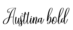 Austtina bold Font Image