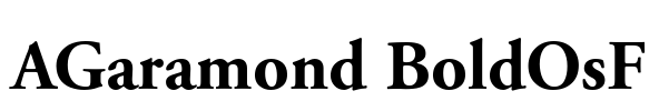 AGaramond BoldOsF Font Image