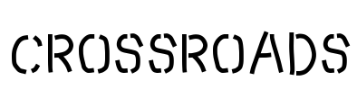 Crossroads Font Image