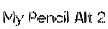 My Pencil Alt 2 Font Image