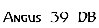 Angus 39 DB Font Image