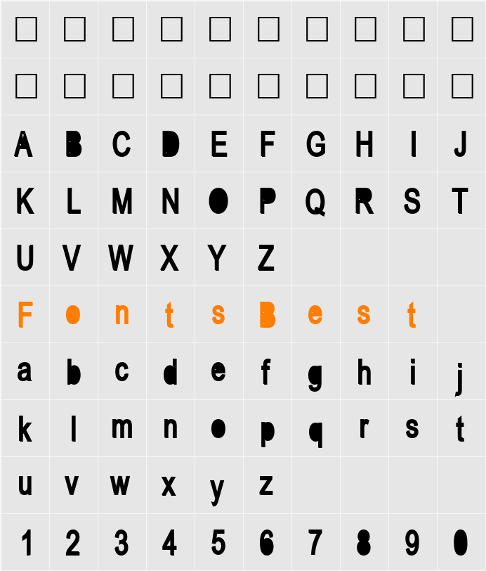 Antenna Character Map