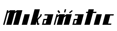 Mikamatic Font Image