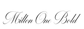 Milton One Bold Font Image