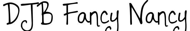 DJB Fancy Nancy Font Image