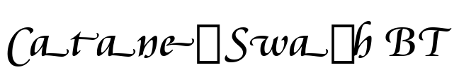 Cataneo Swash BT Font Image