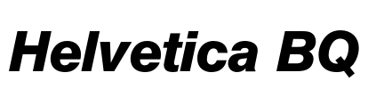 Helvetica BQ Font Image