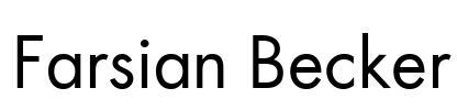 Farsian Becker Font Image