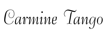 Carmine Tango Font Image