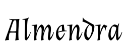 Almendra Font Image