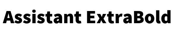 Assistant ExtraBold Font Image