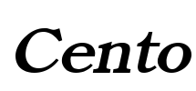 Cento Font Image