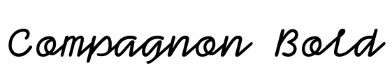 Compagnon Bold Font Image