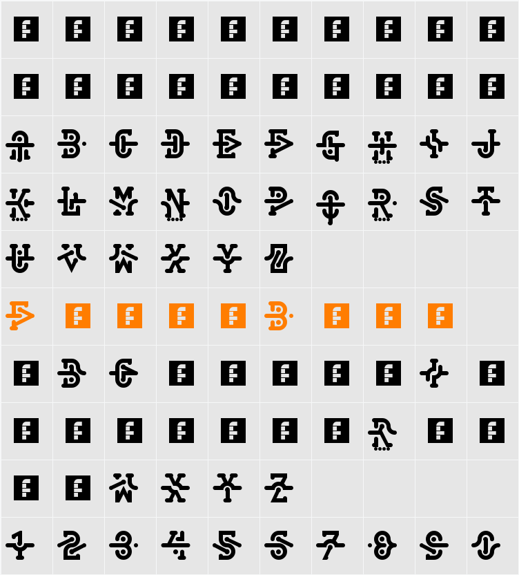 Interlock Character Map