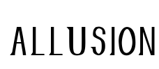 Allusion Font Image