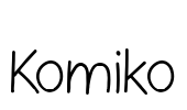 Komiko Font Image