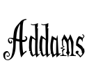 Addams Font Image