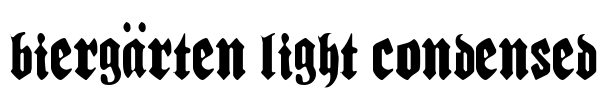 Biergärten Light Condensed