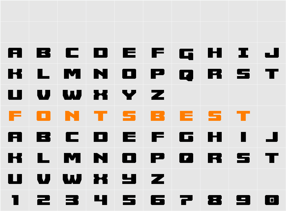 Cruiser Fortress Character Map