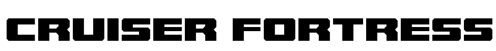 Cruiser Fortress Font Image