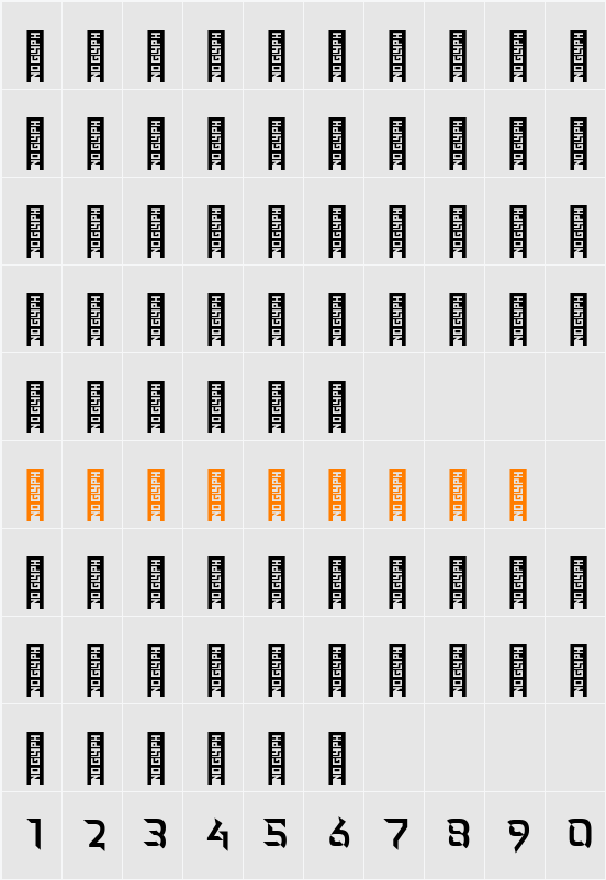 Spectrum 2.0 FM Emboss Character Map